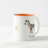 ピゼブラピザゼブラコーヒーマグ ツートーンマグカップ (正面右)