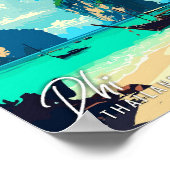 ピタイランドアートヴィンテージ旅行イラストレーション ポスター (角)