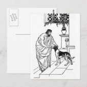 ピタゴラスと犬 ポストカード (正面/裏面)