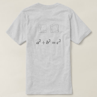 ピタゴラスの定理の幾何学的な証拠 Tシャツ