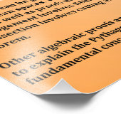 ピタゴラスの定理 フォトプリント            (角)