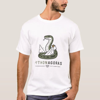 ピタゴラパイソン おもしろ ピタゴラスの定理 パイソン パロディ Tシャツ
