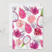 ピタヤエレガントな結婚式 招待状 (裏面)