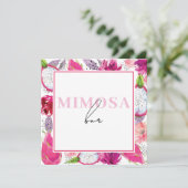 ピタヤサマーベビー振りかけるテーブルシンボルや象徴 招待状 (スタンド正面)