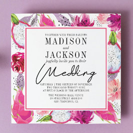 ピタヤサマー結婚式招待状 招待状