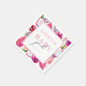 ピタヤドラゴンフルーツパーソナライズされたベビー散水 スタンダードカクテルナプキン (角)