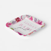 ピタヤドラゴンフルーツパーソナライズされたベビー散水 ペーパープレート (傾斜あり)