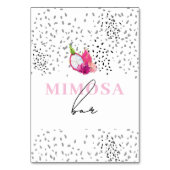 ピタヤドラゴンフルーツベビー振りかけるテーブルシンボルや象徴 テーブルナンバー (裏面)