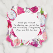 ピタヤドラゴンフルーツ結婚ズサンキュー フェイバータグ (裏面)