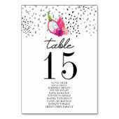 ピタヤ結婚の座席表の番号 テーブルナンバー (正面)