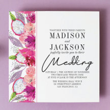 ピタヤ結婚式招待状