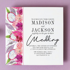 ピタヤ結婚式招待状 招待状