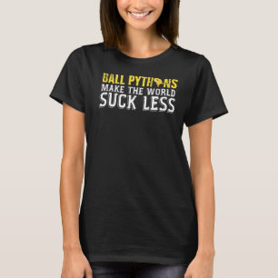 ピタンスことわざスネーク爬虫類へびボールピース Tシャツ
