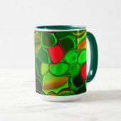 ピダソスデコア、シルクロe formas arredondadas。 マグカップ (正面右)