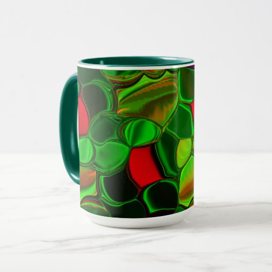 ピダソスデコア、シルクロe formas arredondadas。 マグカップ (正面左)