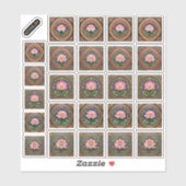 ピチャワイスタイル蓮の花ステッカーシート シール (シート)