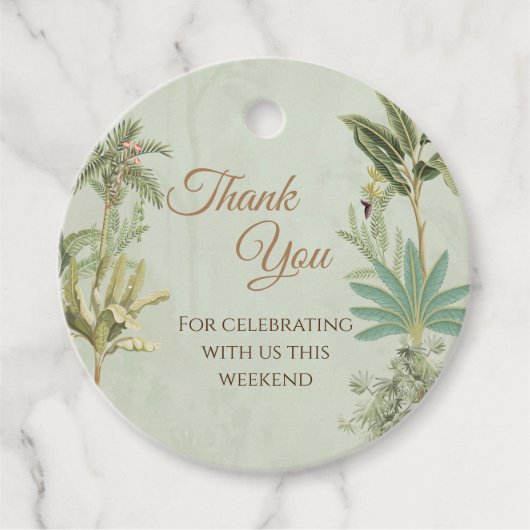 ピチャワイテーマ結婚インディアン感謝していズユーラベル フェイバータグ (正面)