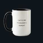 ピッおもしろいクモダン・ボール・コーヒー愛好家 マグカップ<br><div class="desc">コーヒおもしろいーモダンマグの読カフェインの酸球繰り返しトレンディーミニマルタイポグラフィデザイン。</div>