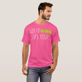 ピッおもしろいクレボ得ール好き Tシャツ (正面フル)
