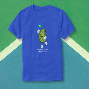 ピッおもしろいク遊ルのピクルボールカスタム文字 Tシャツ