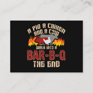 ピッおもしろいグチキンコウバーB Q Bbqシェフクッキー調理師 名刺
