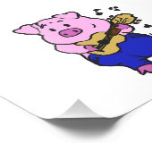 ピッおもしろいグ遊ギター |背景色の選択 フォトプリント (角)