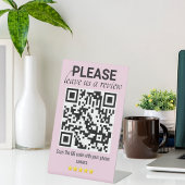 ピッお洒落クモダンと離れ「レビュー」 QRコード 台座サイン