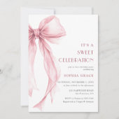 ピッすごいクエレガントコケットボーガール誕生日 招待状 (正面)