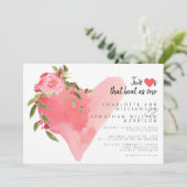 ピッエレガントクハートを1枚の写真としてバレンタインデー 招待状 (スタンド正面)