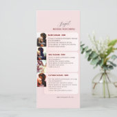 ピッエレガントク結婚・ピーチ写真価格リスト (スタンド正面)