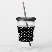 ピッカッコいいト・ブルとサングラス（リットブリンドルホワイト3） アクリルタンブラー (左)