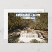 ピッガナショナルフォレストノースカロライナ滝 ポストカード (正面/裏面)