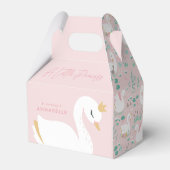 ピッガーリークエレガントフォト美しい白鳥パーティーファボ フェイバーボックス (裏面サイド)