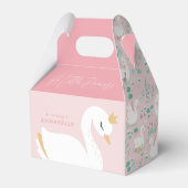 ピッガーリークエレガントフォト美しい白鳥パーティー フェイバーボックス (裏面サイド)