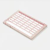 ピッガーリークスター週刊学校スケジュール ポストイット (アングル)