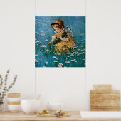 ピッキングデイジーby Jessie Willcox Smith ポスター (キッチン)