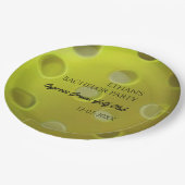 ピッキーボール誕生日パーティーバチュラーパーティスポーツ ペーパープレート (アングル)