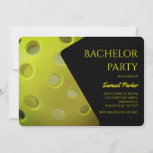 ピッキーボール誕生日パーティーバチュラーパーティスポーツ 招待状 (正面)