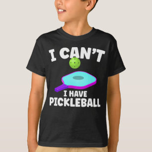 ピックおもしろいルボール訓練ジョークピックルボールプレーヤ Tシャツ