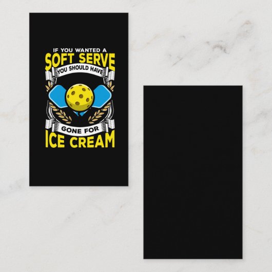 ピックおもしろいルボール選手が皮肉なスポーツを担当 名刺 (正面/裏面)