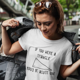 ピックアおもしろいップ線：三角形 Tシャツ
