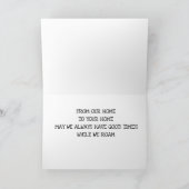 ピックアップクラシックトラックのクリスマスカード カード (内部)