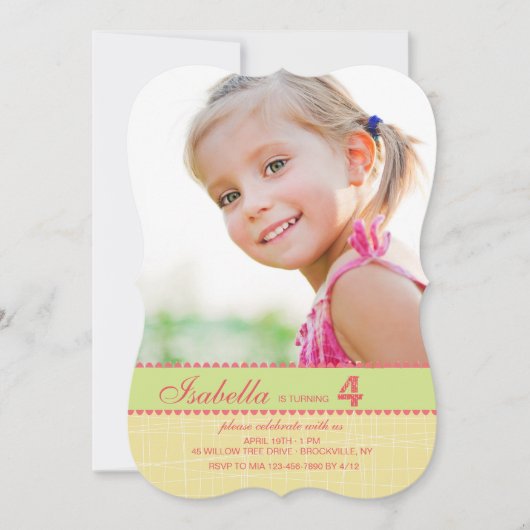 ピックアップスティック招待状 招待状 (正面)