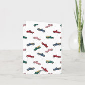 ピックアップトラックかわいい車の輸送 カード (裏面)