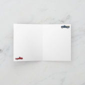 ピックアップトラックかわいい車の輸送 カード (内部)