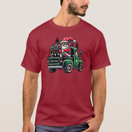 ピックアップトラックのクリスマス・ノーム Tシャツ
