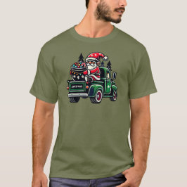 ピックアップトラックのクリスマス・ノーム Tシャツ