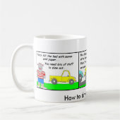 ピックアップトラックを運転する方法 コーヒーマグカップ (左)