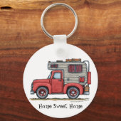 ピックアップトラックキャンパーRVキーチェーンHSH キーホルダー (正面)