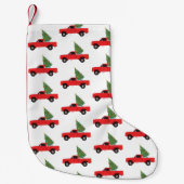 ピックアップトラッククリスマスツリー スモールクリスマスストッキング (正面)